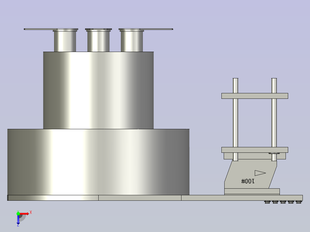 螺母进料振动盘组件俯视图