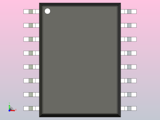 106x SOIC 封装（小外形集成电路）SOIC127P1032X265-16N前视缩略图