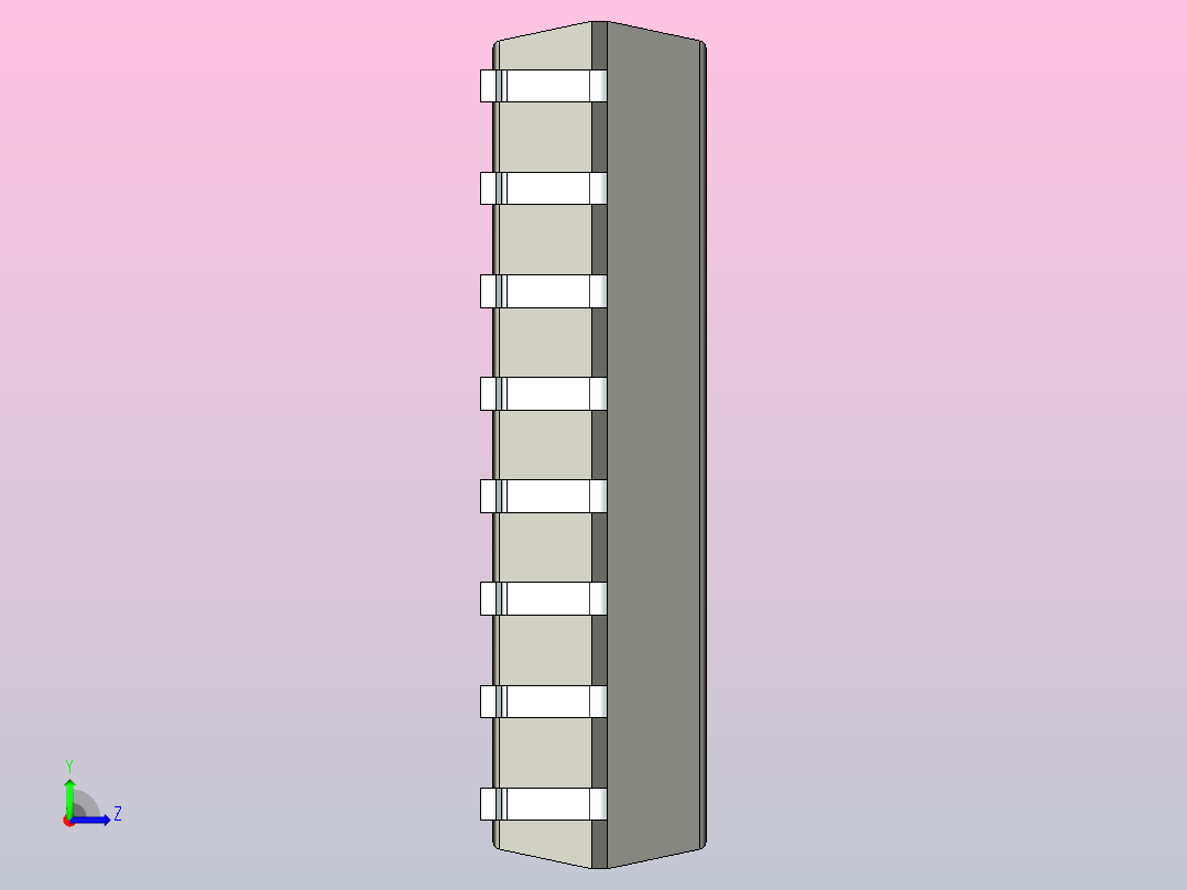 106x SOIC 封装（小外形集成电路）SOIC127P1032X265-16N左视图