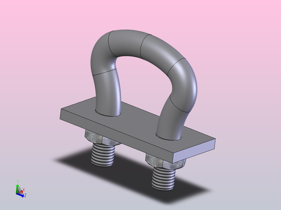 链条钩环-链条卸扣主视图
