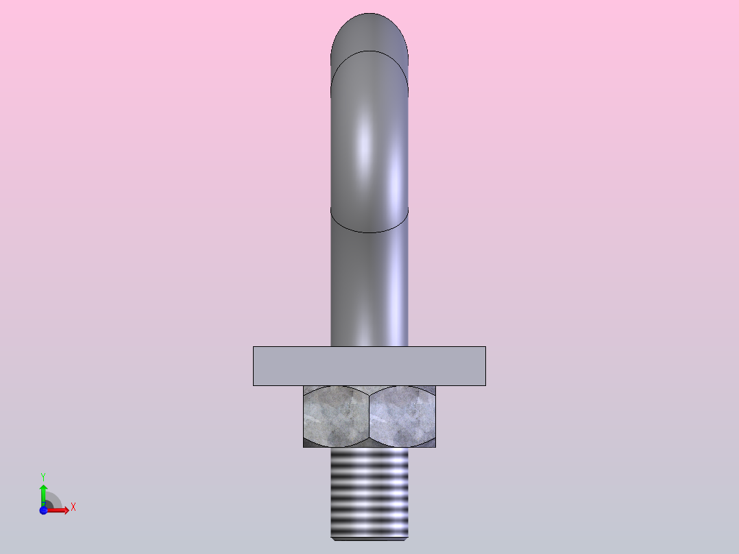 链条钩环-链条卸扣前视图