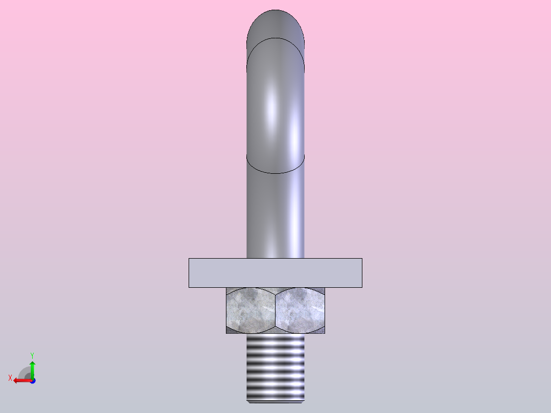 链条钩环-链条卸扣后视图