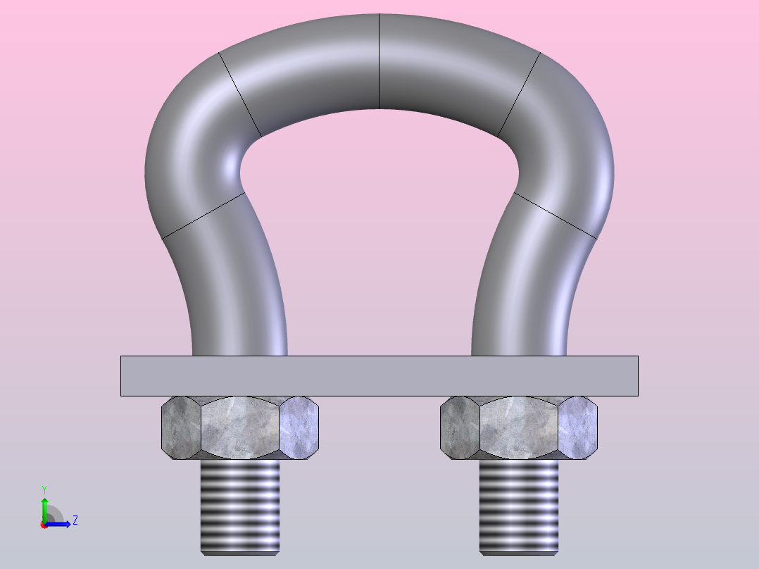 链条钩环-链条卸扣左视图