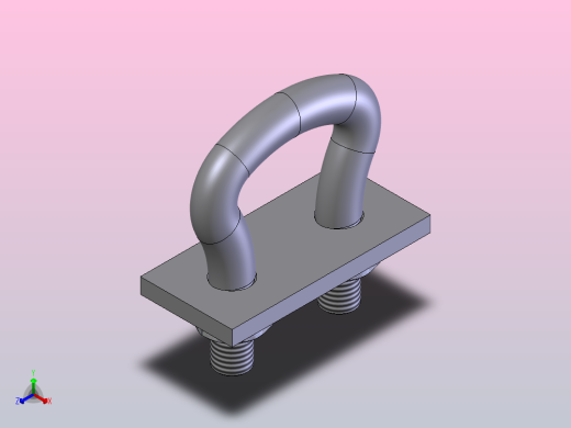 链条钩环-链条卸扣正等轴测缩略图