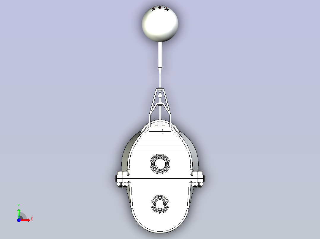 一款手动挡变速箱3D模型前视图