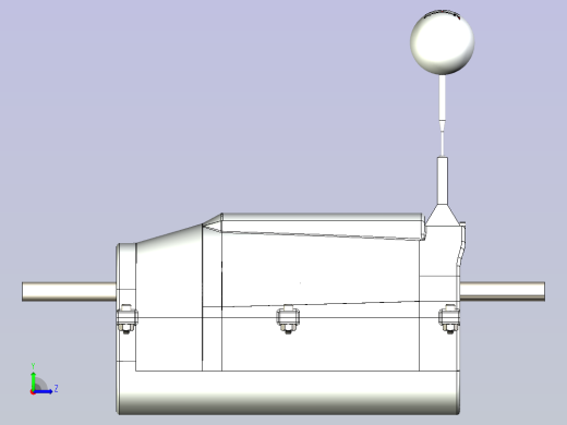 一款手动挡变速箱3D模型左视缩略图