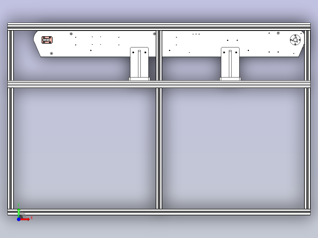 平面输送机构前视图