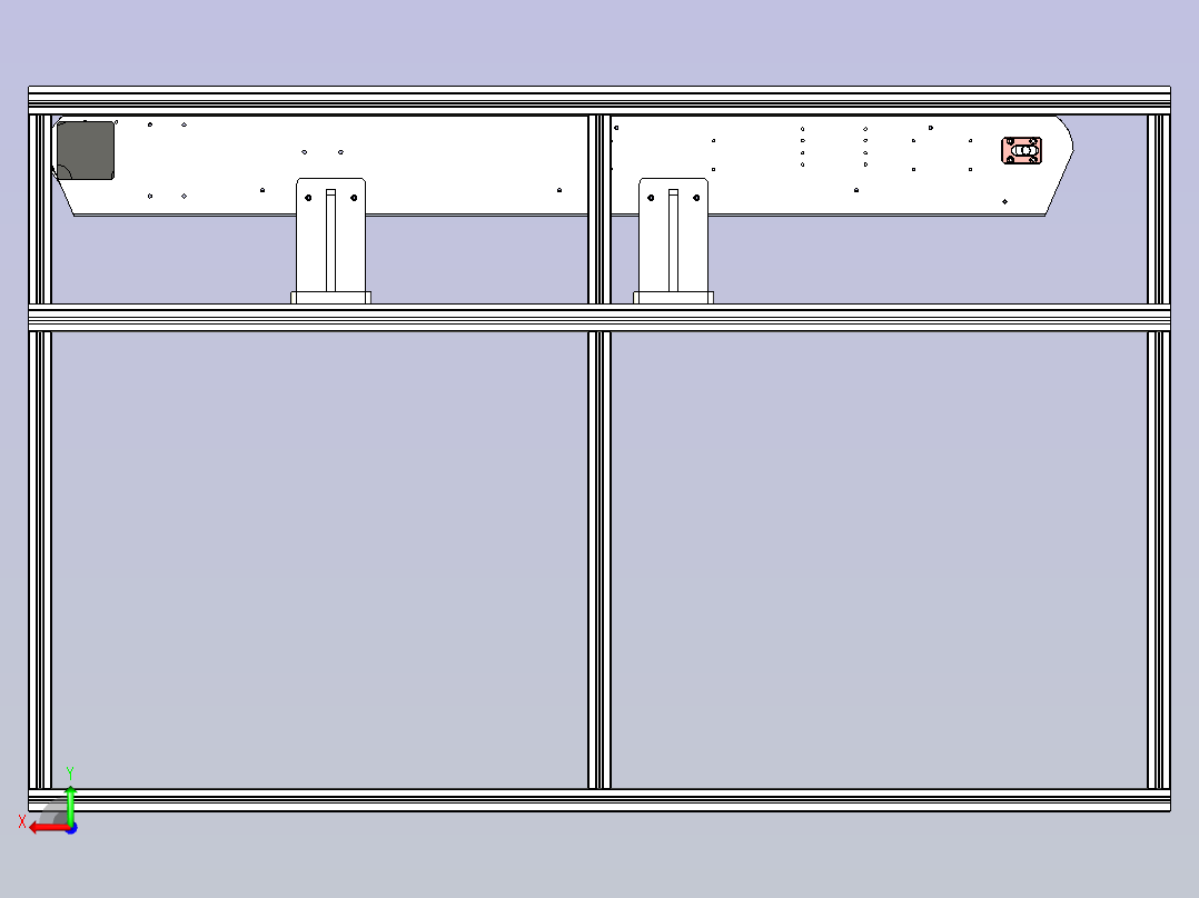 平面输送机构后视图