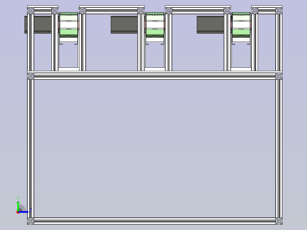 平面输送机构左视图