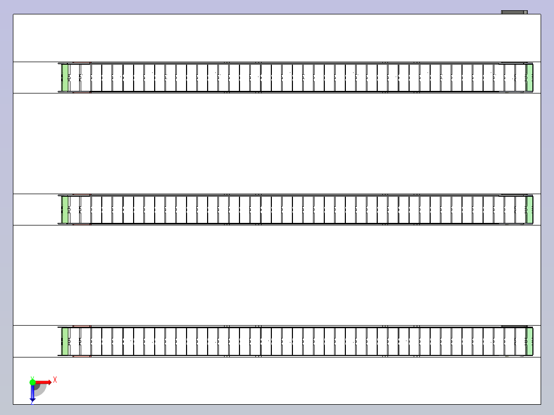 平面输送机构俯视图