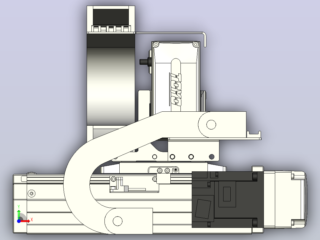 XYGT320-A4-50-100-M-C-0001负载5-8KG XY丝杆模组 内嵌式 XYGT320-A4 替换东佑达TOYO直线滑台模组前视图