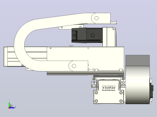XYGT320-A4-50-100-M-C-0001负载5-8KG XY丝杆模组 内嵌式 XYGT320-A4 替换东佑达TOYO直线滑台模组左视缩略图