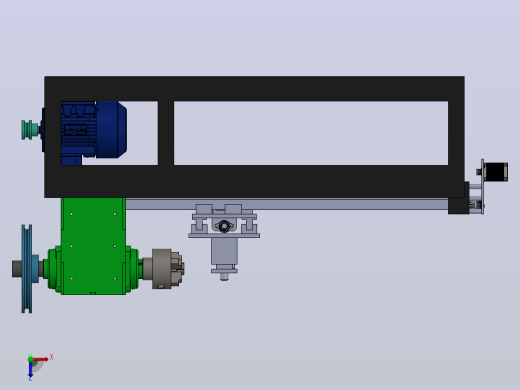 数控车床v1有4个刀具，主轴功率2.2kw，工作面积250x1000mm俯视缩略图