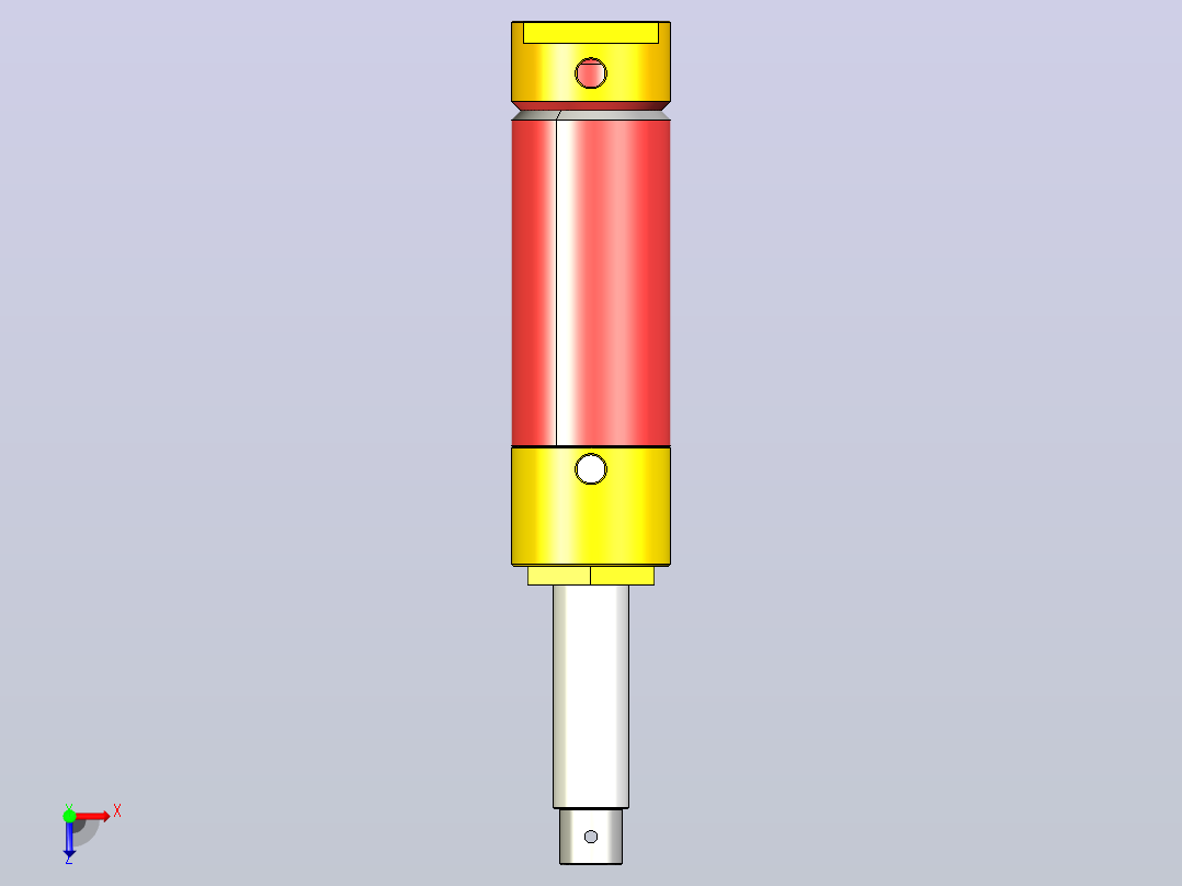 液压缸孔径7mm俯视图