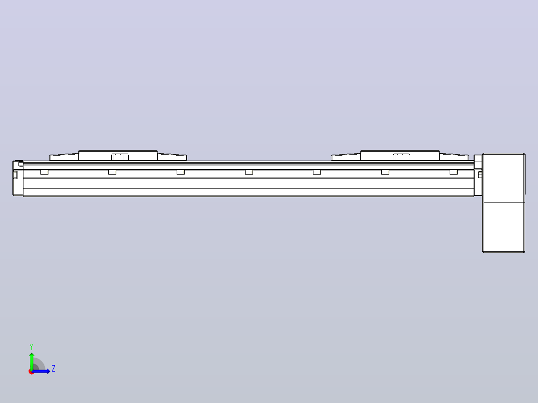皮带直线轴双滑块型TPA-GCBS-120-P70-L100-LP-M20-N3左视图