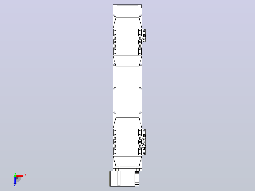 皮带直线轴双滑块型TPA-GCBS-120-P70-L100-LP-M20-N3俯视图