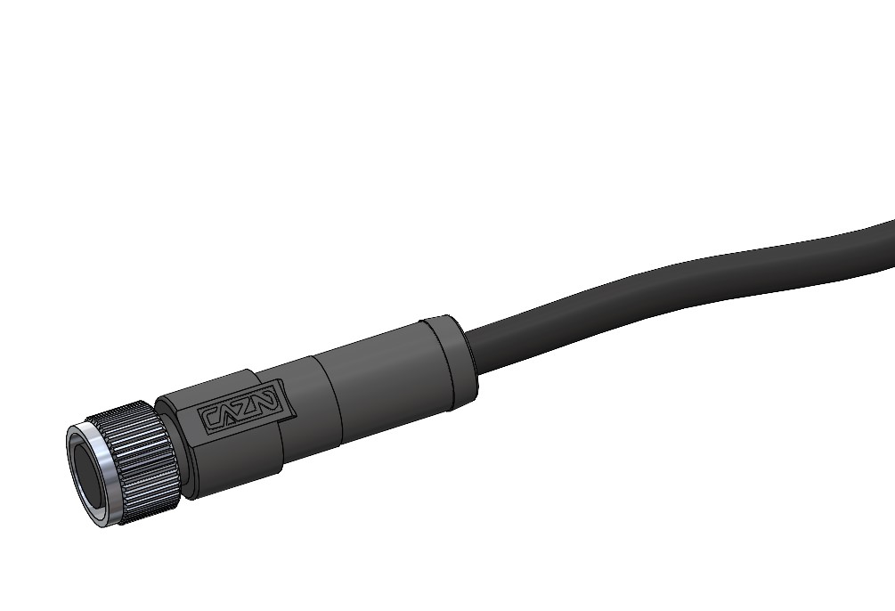 M8母连接器外壳和电缆。IP67等级。
