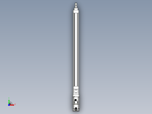 轻载电动缸TPA-ESR40-1210C-L550-M-W-P40-C3前视缩略图