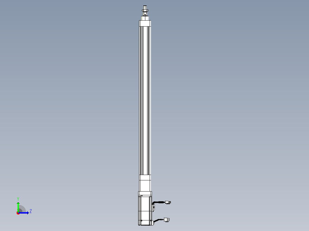轻载电动缸TPA-ESR40-1210C-L550-M-W-P40-C3左视图