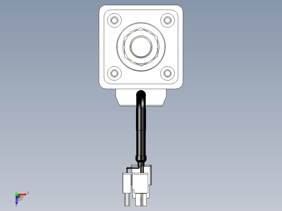 轻载电动缸TPA-ESR40-1210C-L550-M-W-P40-C3俯视图