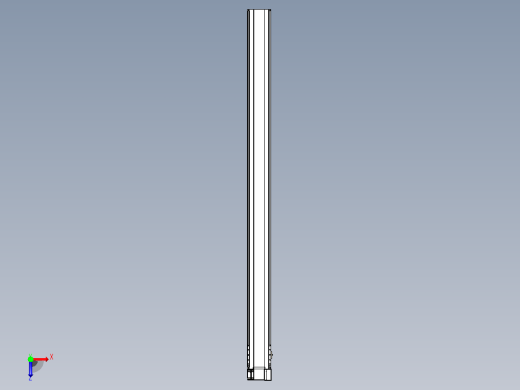 皮带直线轴半封闭可选导轨TPA-HNB-175D-140-L2400-RP-Y-P75-N3俯视缩略图