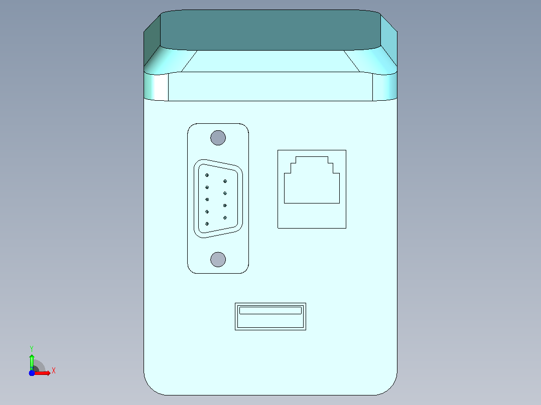 通讯面板插座面板h410-2前视图