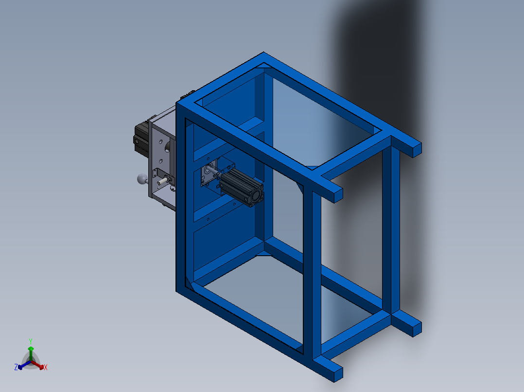 冲披锋工装正等轴测图