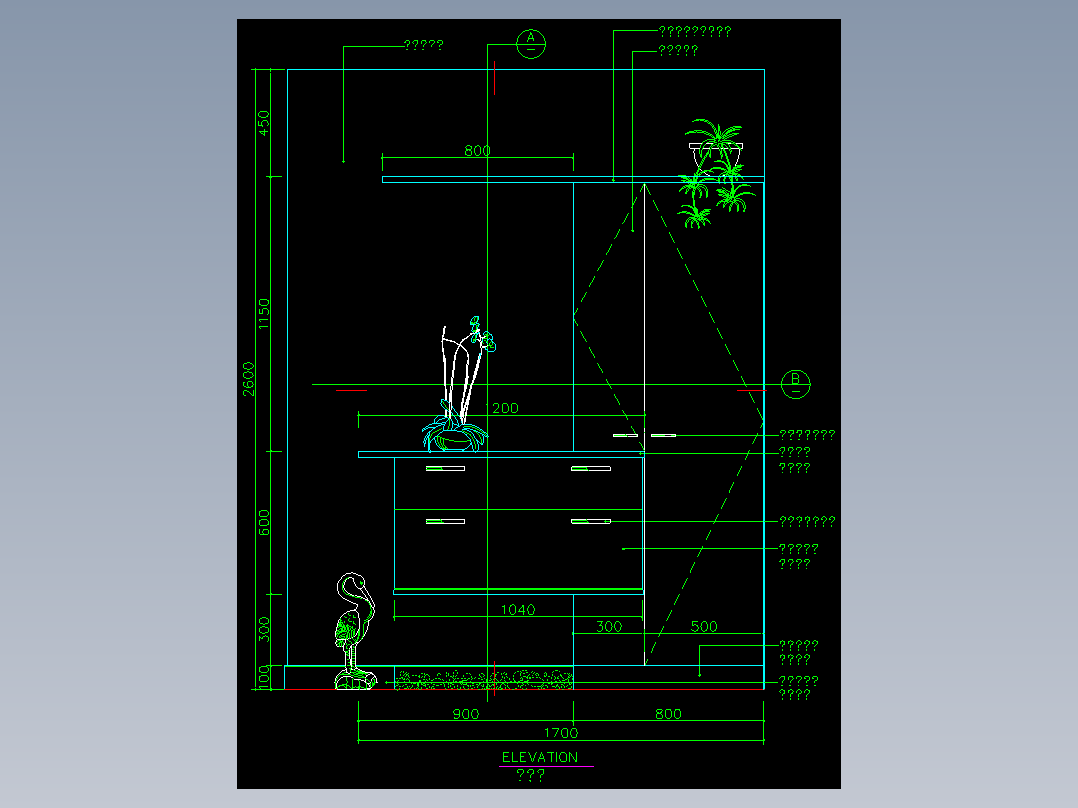 家装类CAD图块(四)-FH01025A