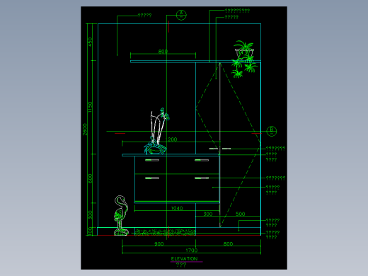 家装类CAD图块(四)-FH01025A