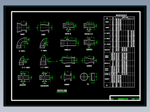 小型农田水利工程低压管道输水灌溉设计CAD图纸图