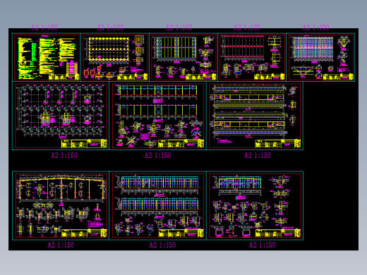 36米钢结构厂房图纸免费下载