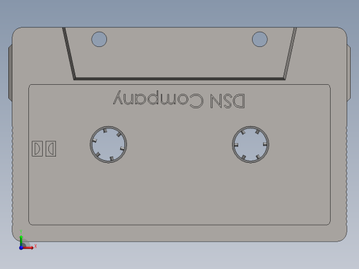 solidworks 卡型磁带盒前视缩略图