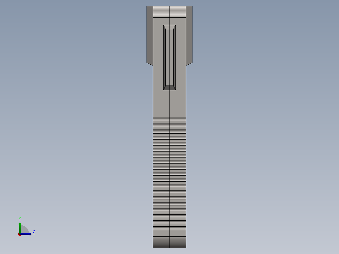 solidworks 卡型磁带盒左视图