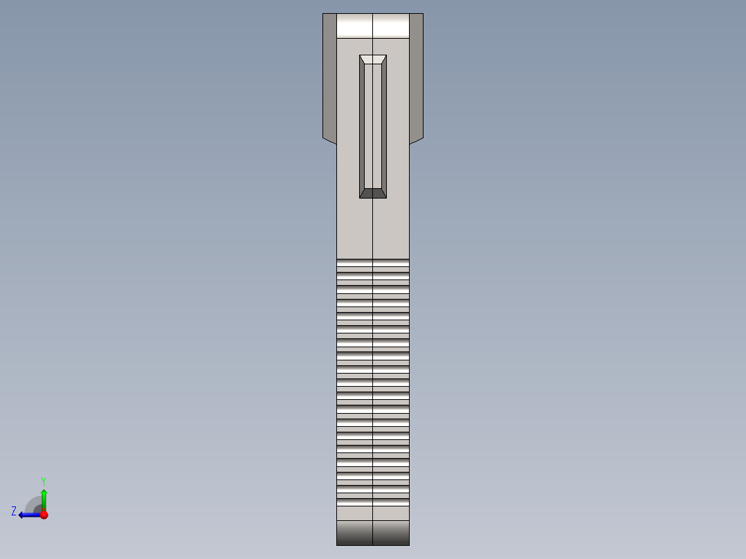 solidworks 卡型磁带盒右视图
