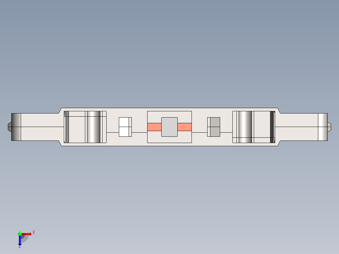 solidworks 卡型磁带盒俯视图