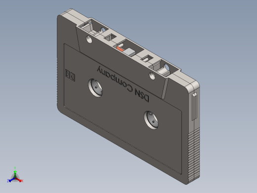 solidworks 卡型磁带盒正等轴测缩略图