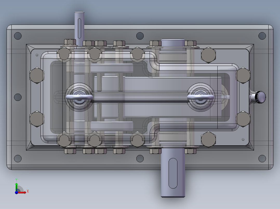 详细的减速机前视图