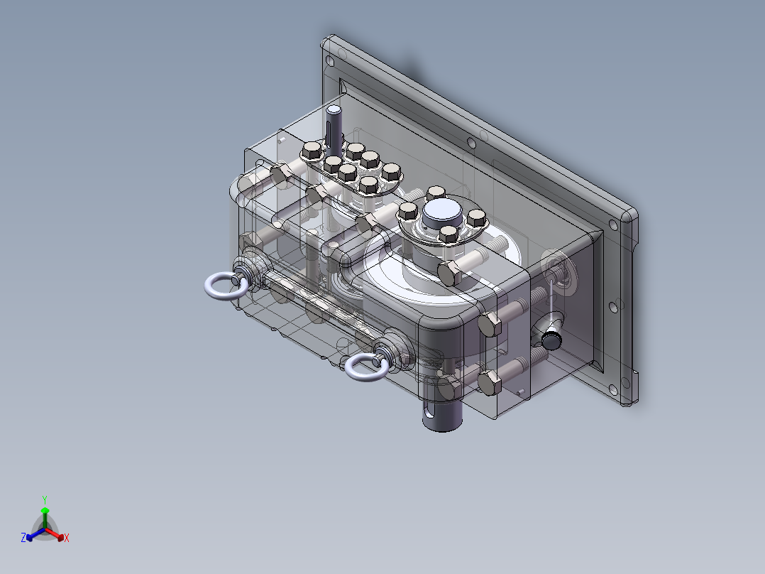详细的减速机正等轴测图