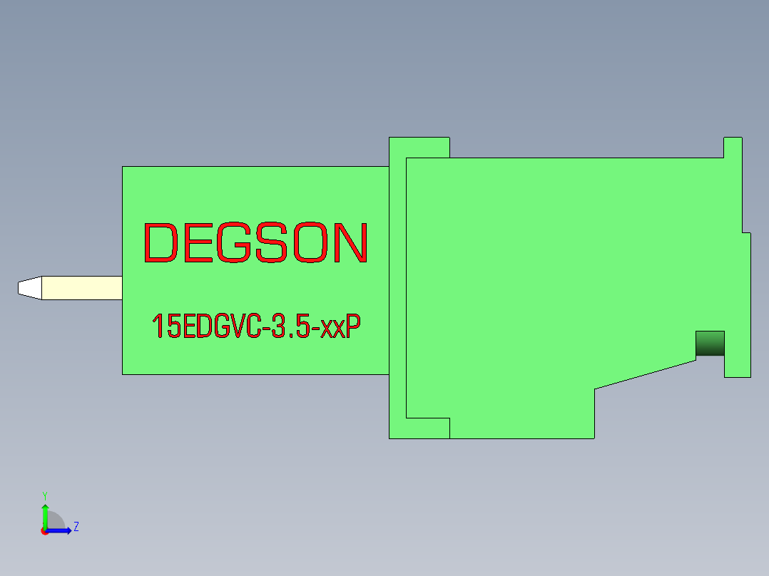 15EDG-3.5-6P(V-Hhb)左视图