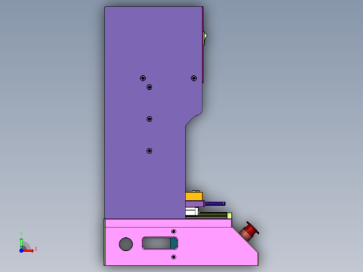 单柱气动气缸铆接机前视缩略图
