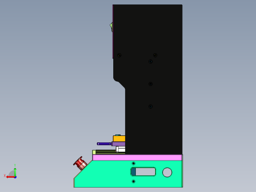 单柱气动气缸铆接机后视缩略图