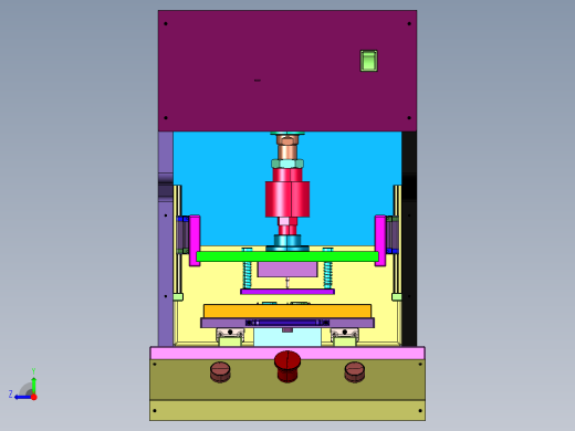 单柱气动气缸铆接机右视缩略图