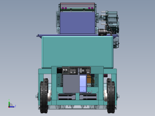 道路清粪清理车三维SolidWorks左视缩略图