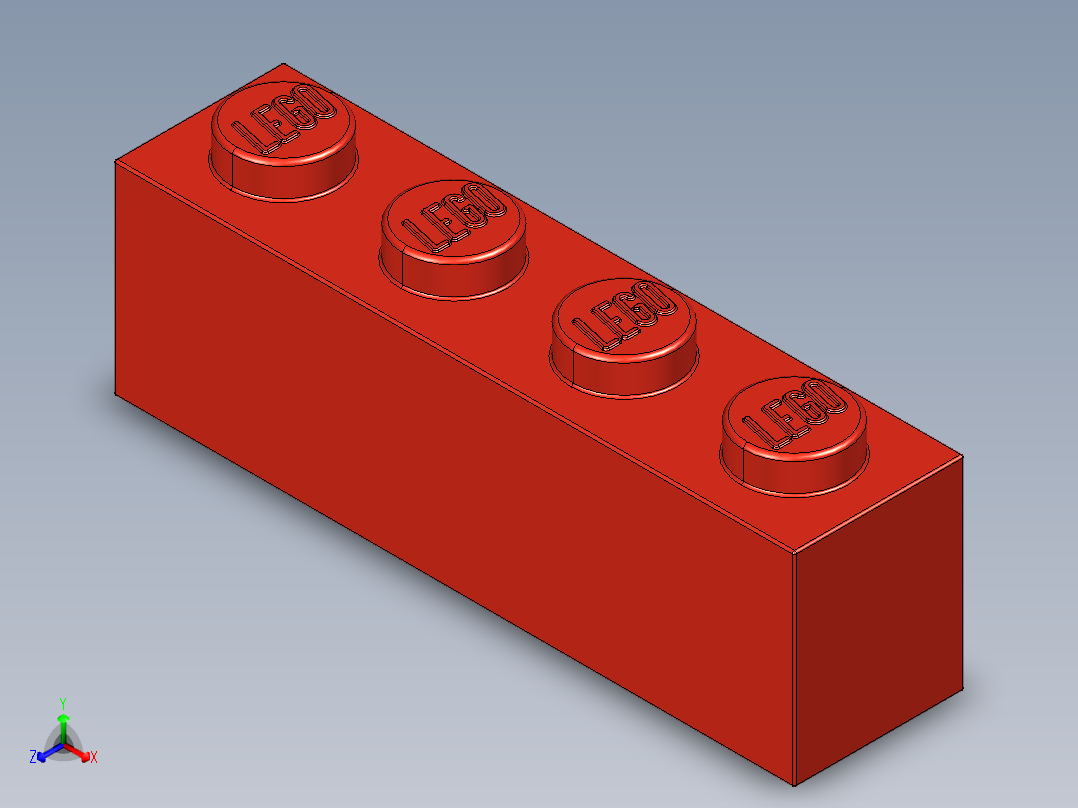 乐高套装 4421基本积木-301021 Bright Red Brick 1 x 4.STEP