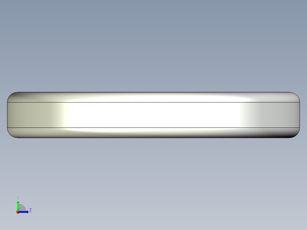 紧固件-IGES 0.3125 Split Washer左视图