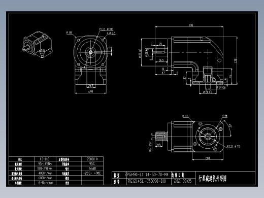 斜齿ZPGH090-L1 14-50-70-M4.DXF