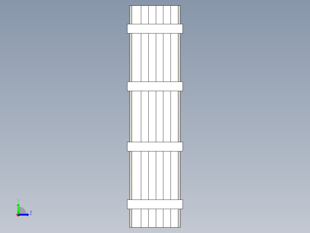 木板包装箱木箱3左视图