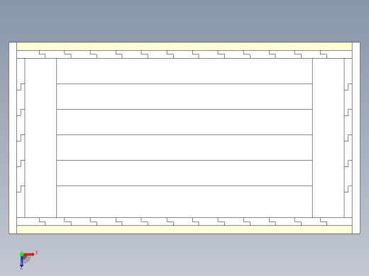 木板包装箱木箱3俯视缩略图