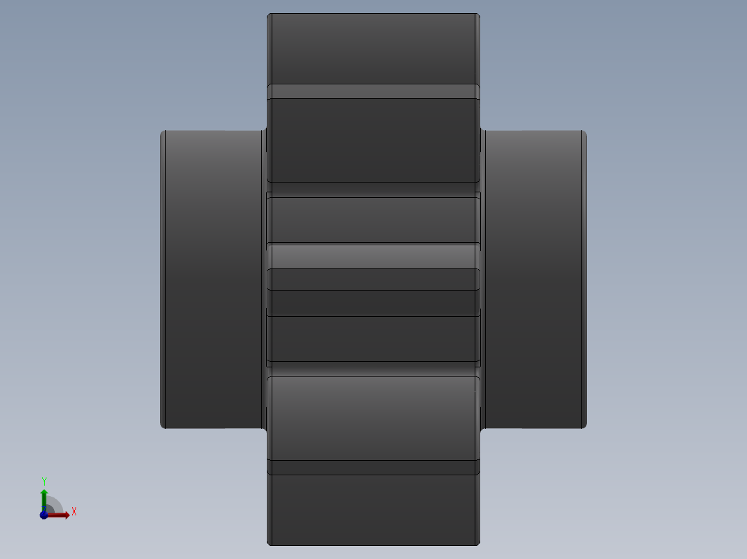 3647 - 4211432 - Medium Stone Grey Technic Gear 8 Tooth.SLDPRT前视图