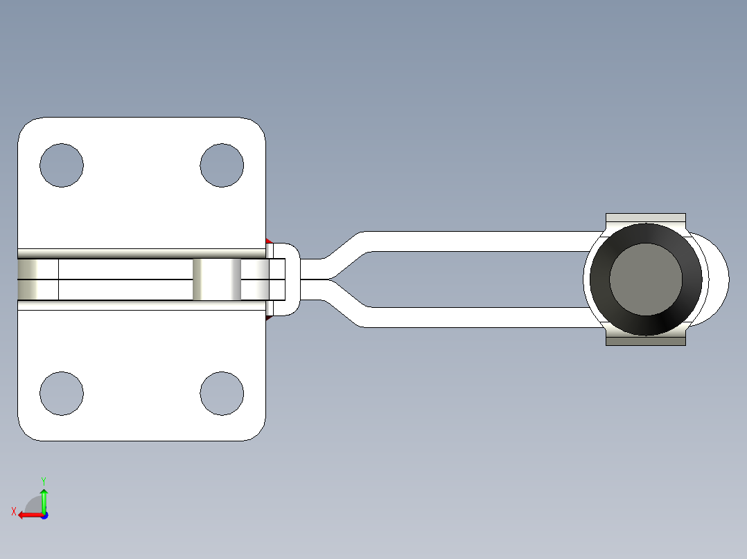 垂直式夾鉗SSP(K)-3D多系列多零件图纸模型后视图